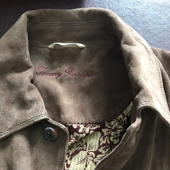 Tommy Bahama genuine Suede coat. Size Large. Super soft-excellent condition - Picture 3 of 5